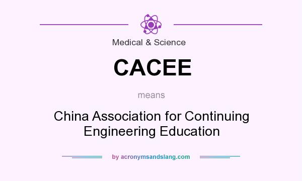 What does CACEE mean? It stands for China Association for Continuing Engineering Education