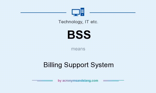 What does BSS mean? It stands for Billing Support System