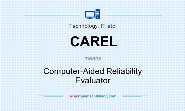 What does CAREL mean? It stands for Computer-Aided Reliability Evaluator