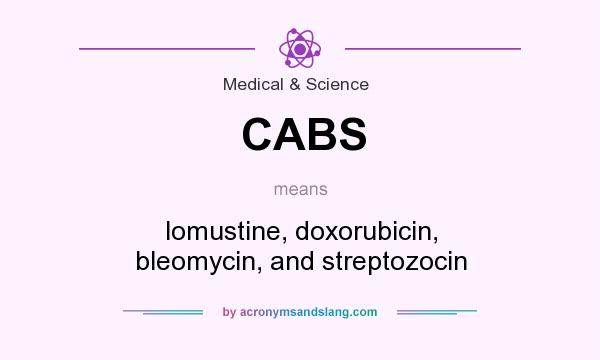 What does CABS mean? It stands for lomustine, doxorubicin, bleomycin, and streptozocin