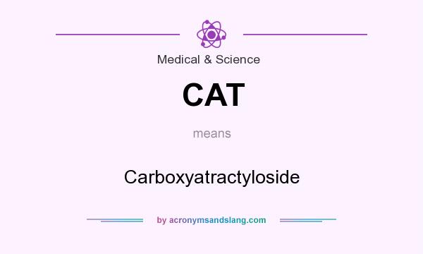 What does CAT mean? It stands for Carboxyatractyloside