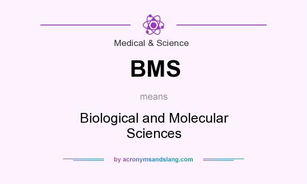 What does BMS mean? It stands for Biological and Molecular Sciences