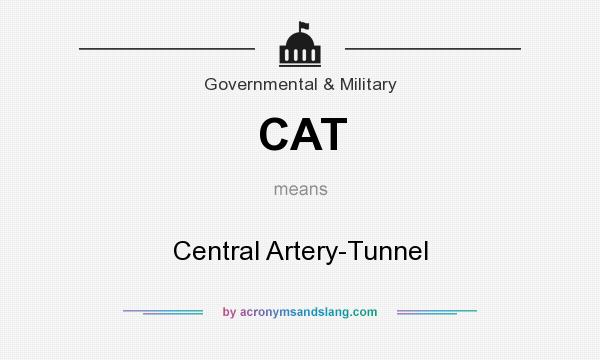 What does CAT mean? It stands for Central Artery-Tunnel