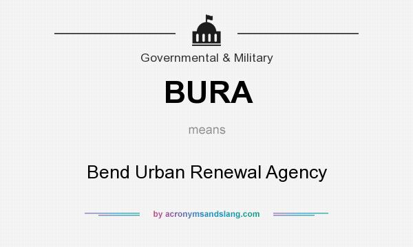 What does BURA mean? It stands for Bend Urban Renewal Agency