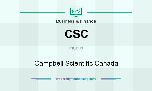 What does CSC mean? It stands for Campbell Scientific Canada