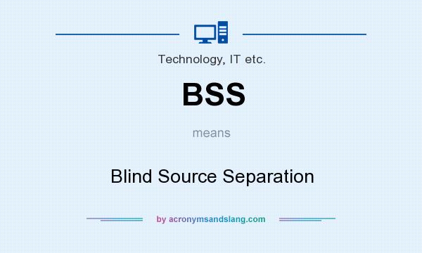 What does BSS mean? It stands for Blind Source Separation