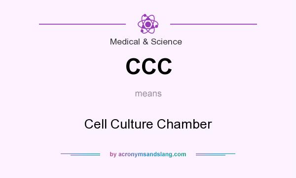 What does CCC mean? It stands for Cell Culture Chamber