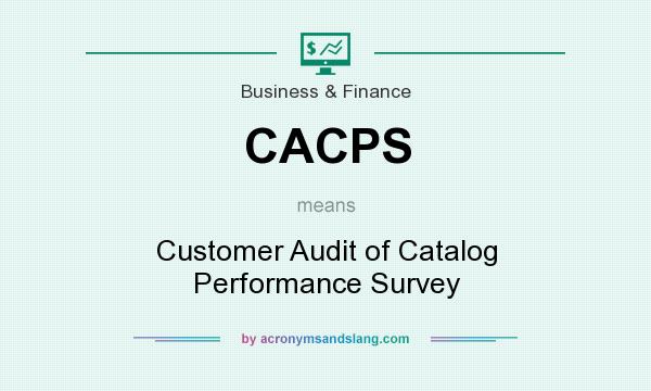 What does CACPS mean? It stands for Customer Audit of Catalog Performance Survey