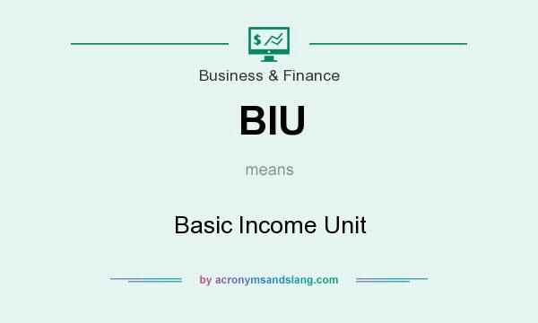 What does BIU mean? It stands for Basic Income Unit