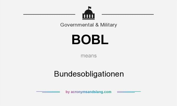 What does BOBL mean? It stands for Bundesobligationen