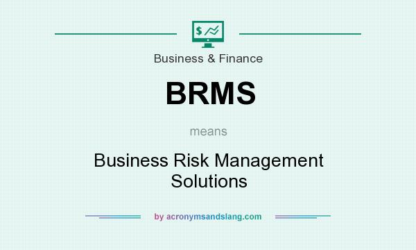 What does BRMS mean? It stands for Business Risk Management Solutions