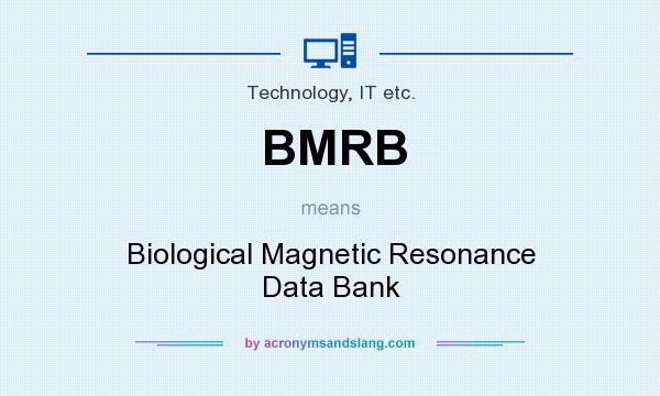 What does BMRB mean? It stands for Biological Magnetic Resonance Data Bank