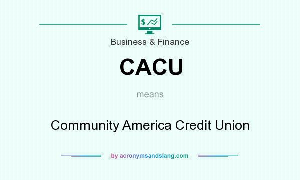 What does CACU mean? It stands for Community America Credit Union