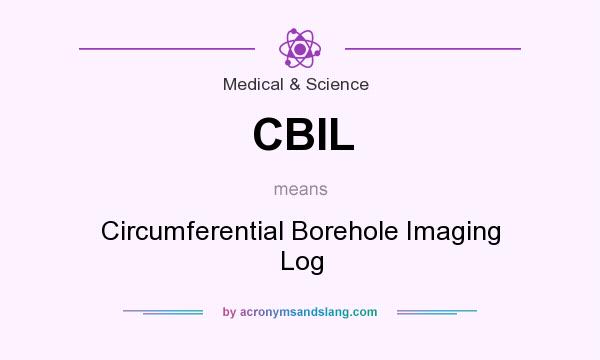 What does CBIL mean? It stands for Circumferential Borehole Imaging Log