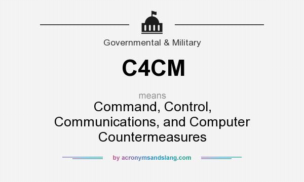 What does C4CM mean? It stands for Command, Control, Communications, and Computer Countermeasures