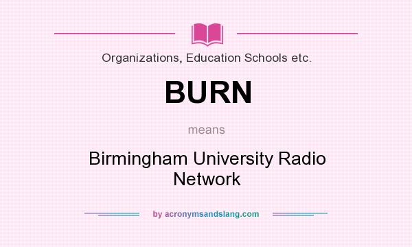 What does BURN mean? It stands for Birmingham University Radio Network