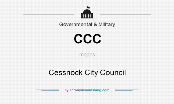 What does CCC mean? It stands for Cessnock City Council