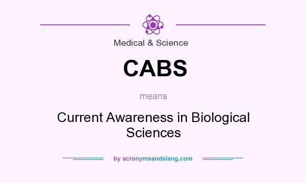 What does CABS mean? It stands for Current Awareness in Biological Sciences