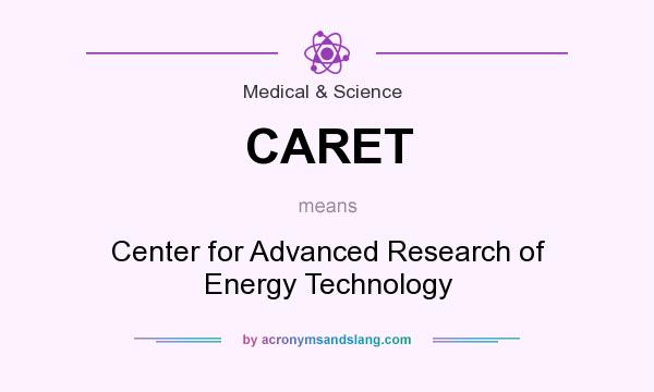 What does CARET mean? It stands for Center for Advanced Research of Energy Technology