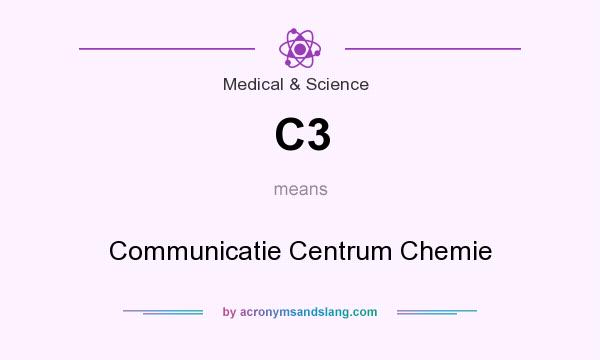 What does C3 mean? It stands for Communicatie Centrum Chemie