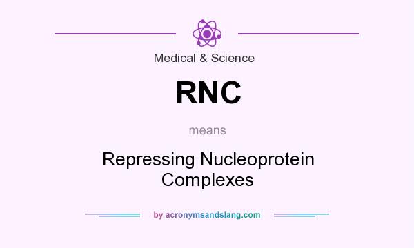 What does RNC mean? It stands for Repressing Nucleoprotein Complexes
