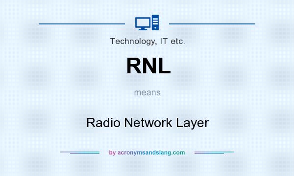 What does RNL mean? It stands for Radio Network Layer