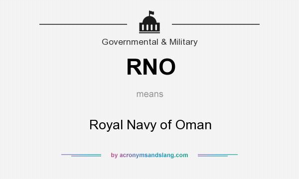 What does RNO mean? It stands for Royal Navy of Oman