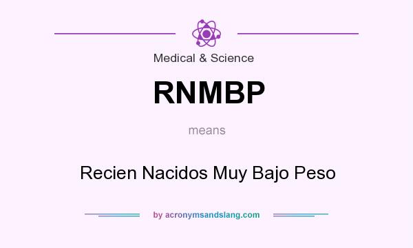 What does RNMBP mean? It stands for Recien Nacidos Muy Bajo Peso