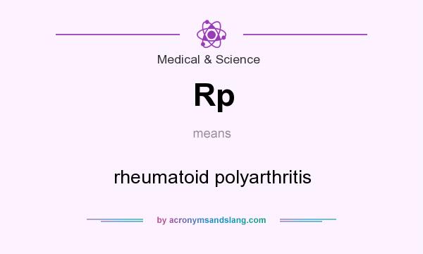 What does Rp mean? It stands for rheumatoid polyarthritis