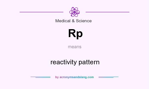 What does Rp mean? It stands for reactivity pattern