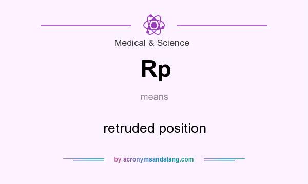 What does Rp mean? It stands for retruded position