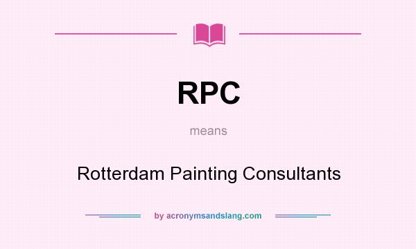 What does RPC mean? It stands for Rotterdam Painting Consultants