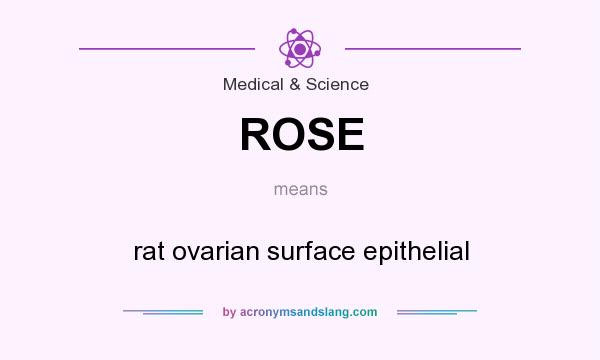 What does ROSE mean? It stands for rat ovarian surface epithelial