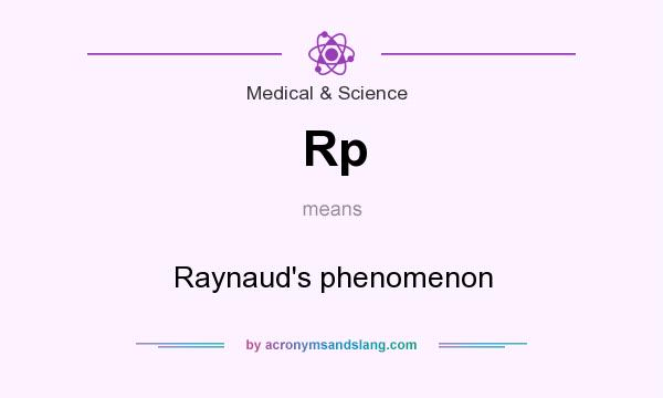What does Rp mean? It stands for Raynaud`s phenomenon