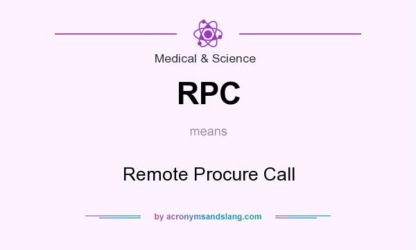 What does RPC mean? It stands for Remote Procure Call