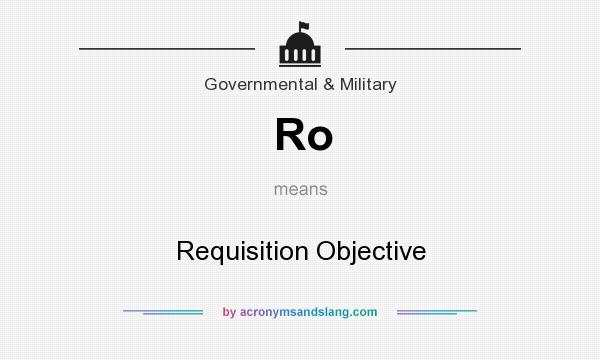 What does Ro mean? It stands for Requisition Objective