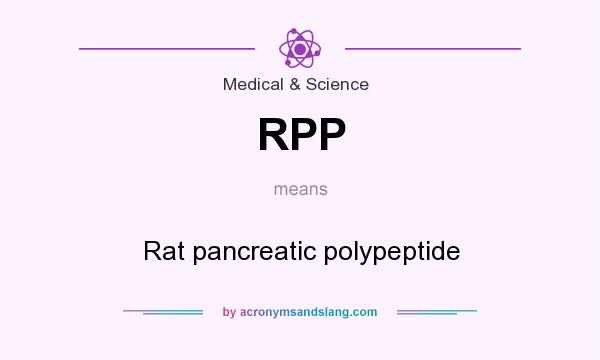 What does RPP mean? It stands for Rat pancreatic polypeptide