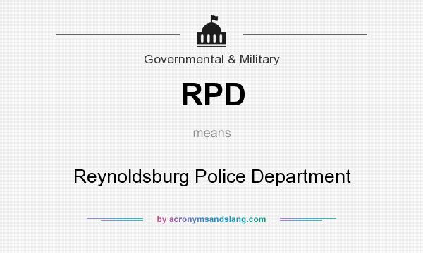 What does RPD mean? It stands for Reynoldsburg Police Department