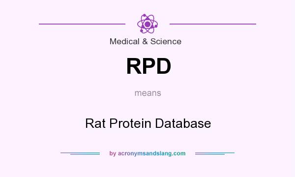 What does RPD mean? It stands for Rat Protein Database