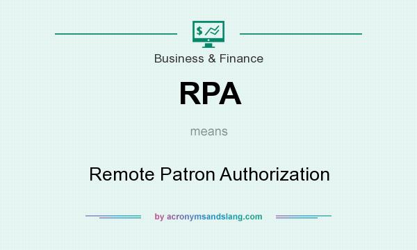 What does RPA mean? It stands for Remote Patron Authorization