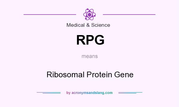What does RPG mean? It stands for Ribosomal Protein Gene
