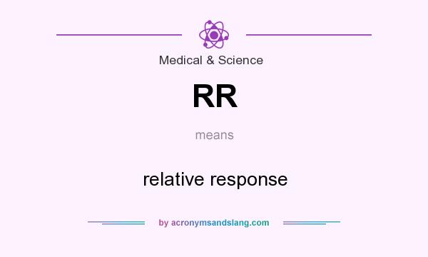 What does RR mean? It stands for relative response