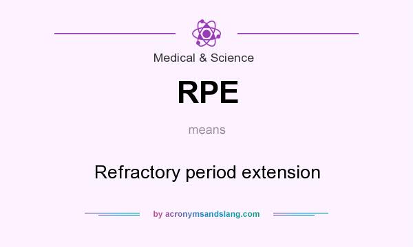 What does RPE mean? It stands for Refractory period extension