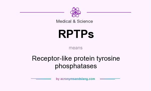 What does RPTPs mean? It stands for Receptor-like protein tyrosine phosphatases