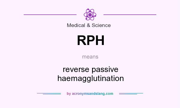 What does RPH mean? It stands for reverse passive haemagglutination