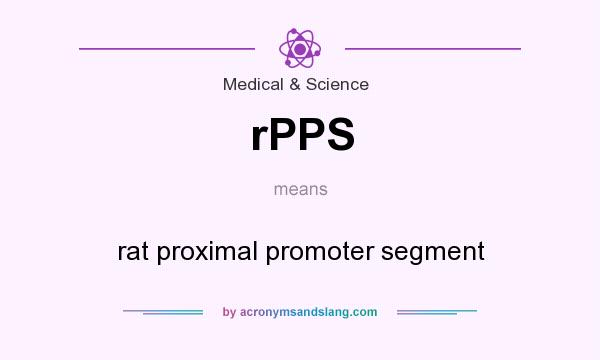 What does rPPS mean? It stands for rat proximal promoter segment