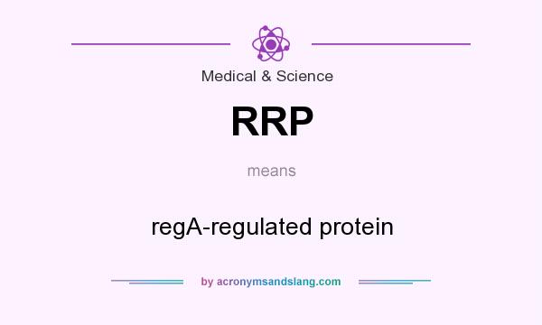 What does RRP mean? It stands for regA-regulated protein