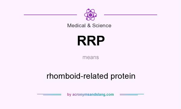 What does RRP mean? It stands for rhomboid-related protein