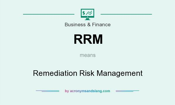 What does RRM mean? It stands for Remediation Risk Management