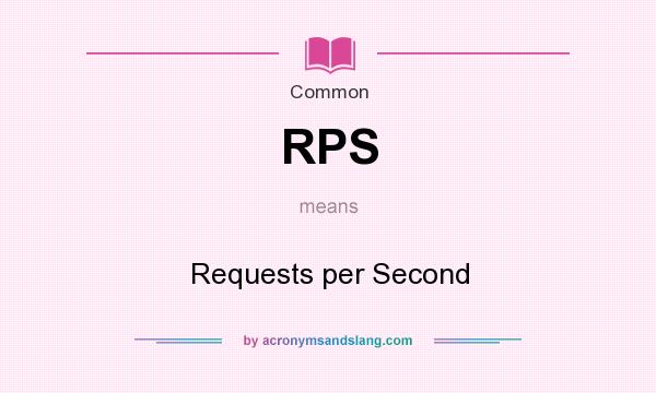 What does RPS mean? It stands for Requests per Second